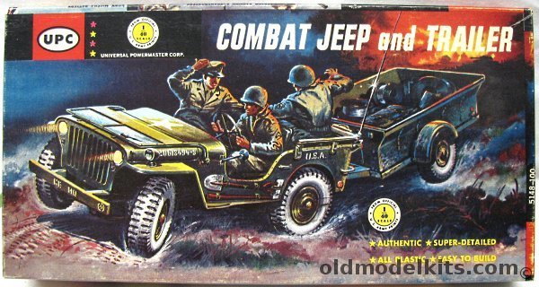 UPC 1/40 Radio Jeep and Communications Trailer (ex-Revell), 5148-100 plastic model kit